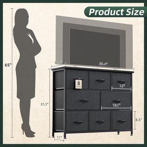 Moderne 8-Schubladen-Kommode für Schlafzimmer Easy Pull Handle MDF Kommode Wohn möbel für Wohnzimmer - Product Image 3