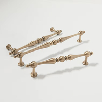 Poignée de meuble en laiton massif Poignée de tiroir Bouton en laiton antique Poignée de garde-robe de style français Quincaillerie d'ameublement