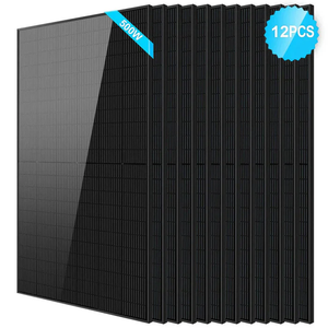 แผงโซลาร์เซลล์ S Un G Old P Ower 500W โมโนสีดำแบบ PERC Shingled ขนาดเซลล์ 156.75 มม. ขนาด 44.25 นิ้ว x 82.44 นิ้ว แผงโซลาร์เซลล์ 500W สำหรับที่อยู่อาศัย - Product Image 1