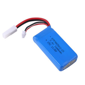 חבילת סוללת ליתיום מותאמת אישית <span class=keywords><strong>7.4v</strong></span> <span class=keywords><strong>1200mah</strong></span> 1300mah 1500mah 1600mah lip7.4v סוללות נטענת - Product Image 1