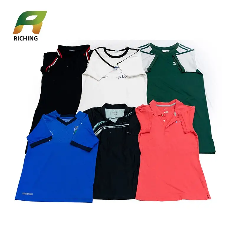 Toptan ekstra miktar Miami kore adı marka erkekler spor t shirt kullanılan marka giyim