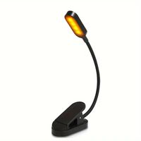 Lampe de lecture LED pliable portable avec boîtier en plastique, lumière blanche pour la chambre à coucher - Lampe de nuit pour tablette/bureau