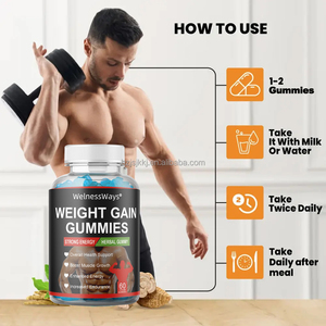 WelnessWays Gommes de Gain de Poids en Stock Absorbe Plus Rapidement Meilleure Qualité Créatine Bio Pre <span class=keywords><strong>Workout</strong></span> Gummy - Product Image 2