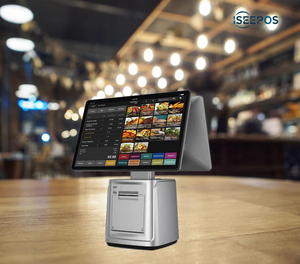 Màn hình Kép màn hình cảm ứng POS Hệ thống thiết bị phần cứng OEM Windows 7/10/11 <span class=keywords><strong>Android</strong></span> 11-14 Google cửa hàng cho tiền mặt đăng ký - Product Image 1