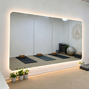 <span class=keywords><strong>Grand</strong></span> <span class=keywords><strong>miroir</strong></span> LED de salle de sport avec miroirs lumineux pour salle de danse et <span class=keywords><strong>miroir</strong></span> couvrant toute la murale, Espejos Inteligentes - Product Image 1