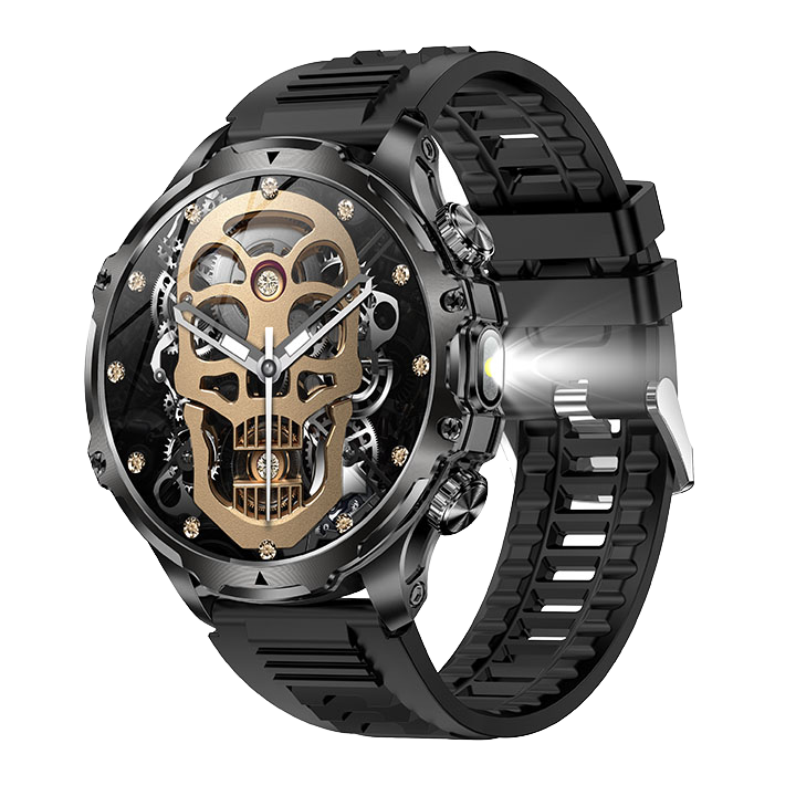 2026  AK75 Round Relojes Smart Watch 1.9'' Health Monitoring Flashlight BT Multiple Sport Mode Outdoor Smartwatch Men