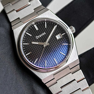 Montre à quartz pour homme de luxe Tissots PRX de marque supérieure, cadran simple dégradé, cadran noir, étanche, bracelet en acier inoxydable, Reloj - Product Image 3