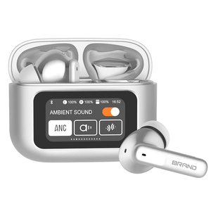 หูฟังไร้สาย TWS พร้อมหน้าจอสัมผัส AI สมาร์ท รองรับแอป AI แปลภาษา ระบบตัดเสียงรบกวน ANC และ ENC เชื่อมต่อบลูทูธ สำหรับมือถือ เสียงสเตอริโอแท้ - Product Image 2