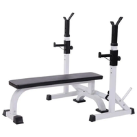 Profesional multifuncional Home Fitness Half Squat Rack Stand Ajustable Incline Decline Bench Press