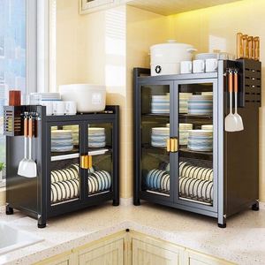 Mueble de Almacenamiento de Platos Personalizado, Resistente, de Acero, Plegable, de 2 Niveles, Organizador de Platos para Secar en la Cocina - Product Image 6