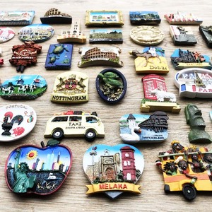 Imán de Resina 3D de Lugares Emblemáticos de <span class=keywords><strong>Ciudades</strong></span> del Mundo, Pintado a Mano, Recuerdo de Viaje, Decoración para el Hogar, JIN PENG - Product Image 2