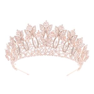 Tiaras de Joyería para el Cabello de Novia, Estilo Barroco, con Circonitas en Forma de Mariposa, ROMANTIC, Gran Venta - Product Image 3