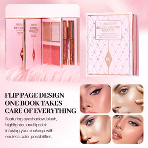 NUEVO Libro <span class=keywords><strong>de</strong></span> <span class=keywords><strong>Maquillaje</strong></span> <span class=keywords><strong>de</strong></span> Tres Capas, Paleta <span class=keywords><strong>de</strong></span> <span class=keywords><strong>Maquillaje</strong></span> Mate, Contorno, Iluminador, Sombra <span class=keywords><strong>de</strong></span> Ojos, Todo en UNO, Labial - Product Image 6