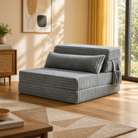 Sofá Multifuncional, Sofá Cama Plegable, Colchón de Espuma para Piso, Futón, Tamaño Personalizable