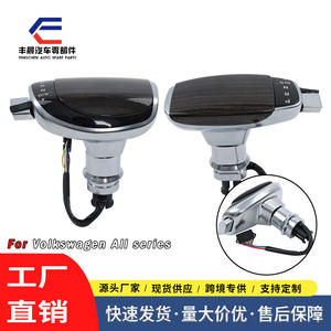 Pommeau de levier de vitesses Volkswagen en alliage d'aluminium avec grain de bois et LED, ergonomique, pour transmission manuelle, accessoire automobile - Product Image 5