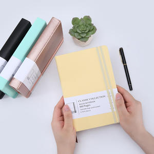 Carnet <span class=keywords><strong>de</strong></span> notes en cuir PU A6 avec bande élastique pour les étudiants, organisateur quotidien d'étude - Product Image 3