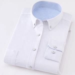 Camisas de Negocios Personalizadas de Manga Corta 100% Algodón, Blancas, con Puño Francés, Talla Grande, con Botones, Estilo Oxford - Product Image 4