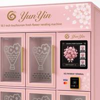 Distributeur automatique de fleurs Yunyin, 11 compartiments, refroidissement par compresseur, Wi-Fi/4G, pour boutiques de cadeaux