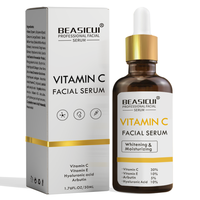 Sérum éclaircissant et anti-rides nourrissant à l'acide hyaluronique, à la vitamine E et à l'arbutine, avec 30% de vitamine C pour le visage et le cou