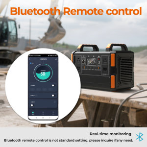 مولد شمسي محمول بجهد جيبي نقي بجهد V AC من النوع C متعدد المخرجات قابلة لإعادة الشحن بمحطة طاقة - Product Image 6