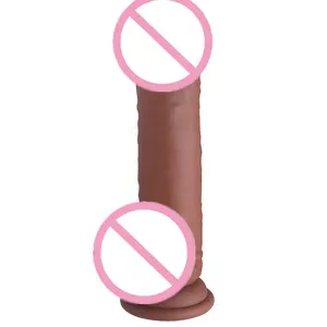 Medische Siliconen Toys Sex Adult Producten Grote Faux Realistische 6 Inch Enorme Penis Mannen Siliconen Dildo Vrouwelijke <span class=keywords><strong>Vagina</strong></span> - Product Image 1