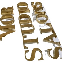 Enseignes métalliques fabriquées sur mesure YIJIAO 3D rétroéclairées pour l'extérieur avec acier inoxydable pour affichage de logos de bars et de bâtiments