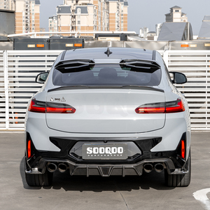 SOOQOO Aileron <span class=keywords><strong>de</strong></span> <span class=keywords><strong>toit</strong></span> en fibre <span class=keywords><strong>de</strong></span> carbone préimprégné compatible avec <span class=keywords><strong>BMW</strong></span> X4M F98 <span class=keywords><strong>X4</strong></span> G02 2019 + - Product Image 5
