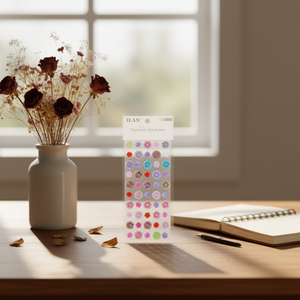 Adesivi Glitter Rose Ilan Colore 02 Decorazioni con Fiori Secchi - Product Image 3