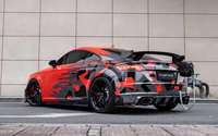 Aileron avant, jupes latérales et diffuseur arrière en fibre de carbone pour Audi TT TTRS TTS – Haute Qualité