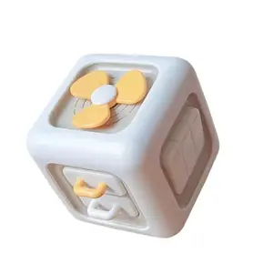 Newest Children Educational Toy Button Kids Wholesale New Design 6 Different Sides Fidget Baby Activity Cube Toys Set