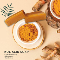 Buatan tangan grosir Sabun pemutih untuk kulit mencerahkan tubuh dan susu kunyit sabun asam kojic