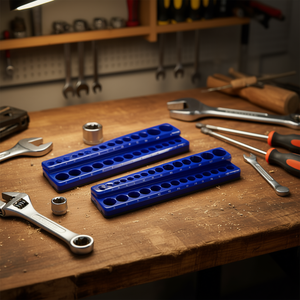 Ensemble d'organisateurs de douilles métriques magnétiques en plastique pour le rangement d'outils, idéal pour la maison et l'atelier - Product Image 2
