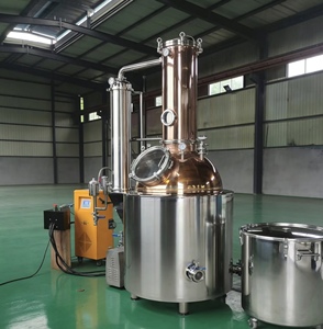 معدات تقطير راكي 500 لتر، جهاز تقطير الويسكي بالتسخين الكهربائي، وعاء نحاسي لتقطير الجن مع صندوق تروس ومحرك - Product Image 6