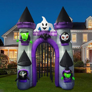 Château gonflable d'Halloween en promotion pour les événements commerciaux et les fêtes d'enfants - Product Image 4
