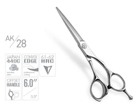Ciseaux à cheveux Razorline AK28, kit de ciseaux de salon de coiffure, acier inoxydable, professionnel, style LOGO personnalisé