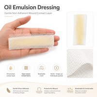 BLUENJOY Pansement en gaze désinfectant à l'huile pour brûlures/ébouillantements/soins des plaies, pansement en gaze à l'émulsion d'huile pour soins avancés des plaies