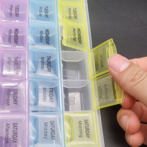 Organizador de Pastillas Semanal de Plástico, 28 Compartimentos, Estuche de Almacenamiento, Venta al Por Mayor, Personalizable, Económico - Product Image 5