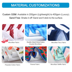 カスタムバックパックビーチタオル、収納バッグ付き変形ビーチタオル、軽量速乾、卸売 - Product Image 5