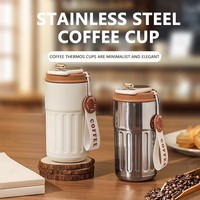 Gobelet à café intelligent portable en acier inoxydable 316 avec écran LED, avec sangle, multifonctionnel, à double paroi, tasse à café personnalisée