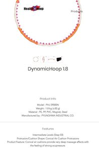 Acu Massage Health <b>Hoop</b> Dynamic Series 1.8 STEP2 Intermediate Level Fitness Circles-Lightweight Portable Eco-Friendly High-End - Product Image 2