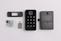 Serrure de tiroir numérique sans clé Qidots OEM à empreinte digitale avec bouton-poussoir, idéale pour armoire, salle de sport, chambre et meubles, adaptée aux enfants