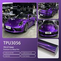 Film de protection de peinture automobile TPU Gloss GT Violet auto-réparant, application humide, 1,52*15m/rouleau, fournisseur de film automobile