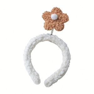 Cute Floral Cartoon Face-Washing Headband for Women Japan & Korean Style Non- Hair <b>Clip</b> Wedding Use - Product Image 5