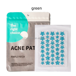 Patchs anti-boutons en forme d'étoile pour le <span class=keywords><strong>visage</strong></span>, patchs hydrocolloïdes pour l'acné - Forme d'étoile, patchs anti-acné 6 couleurs 3 tailles 40 pièces - Product Image 4
