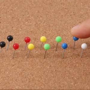 Punaises multicolores à tête ronde de 1/5 po avec pointe en acier inoxydable pour cartes <span class=keywords><strong>du</strong></span> <span class=keywords><strong>monde</strong></span>, tableaux d'affichage, marquage de tissus, artisanat et bureau - Product Image 5