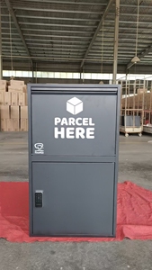 OEM tùy chỉnh vườn kim loại bưu kiện hộp công suất lớn Gói giao hàng thả hộp với khóa thông minh - Product Image 3