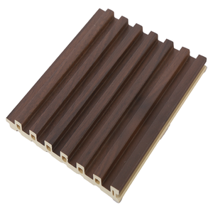 Decorazione interna della fabbrica 3D <span class=keywords><strong>legno</strong></span> composito di plastica <span class=keywords><strong>rivestimento</strong></span> in PVC <span class=keywords><strong>rivestimento</strong></span> scanalato WPC negozio parete parete impermeabile Hotel <span class=keywords><strong>pareti</strong></span> interne - Product Image 2