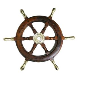Decoration Wooden <b>Ship</b> <b>Wheel</b> Top Seller and Manufacturing Handicrafts Decoration Products in India - Product Image 1