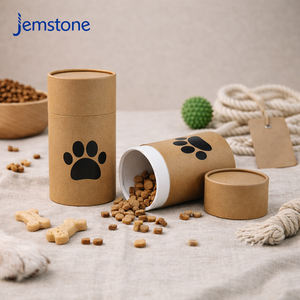 Emballage personnalisé en tube cylindrique en papier cartonné recyclé de qualité alimentaire pour épices en poudre, café en grains, nourriture pour animaux de compagnie - Product Image 3