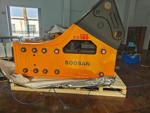 Brise-roche hydraulique latéral SOOSAN SB180, 48-60 tonnes, burin de 200 mm, marteau d'excavatrice pour démolition de roches et travaux de construction - Product Image 4